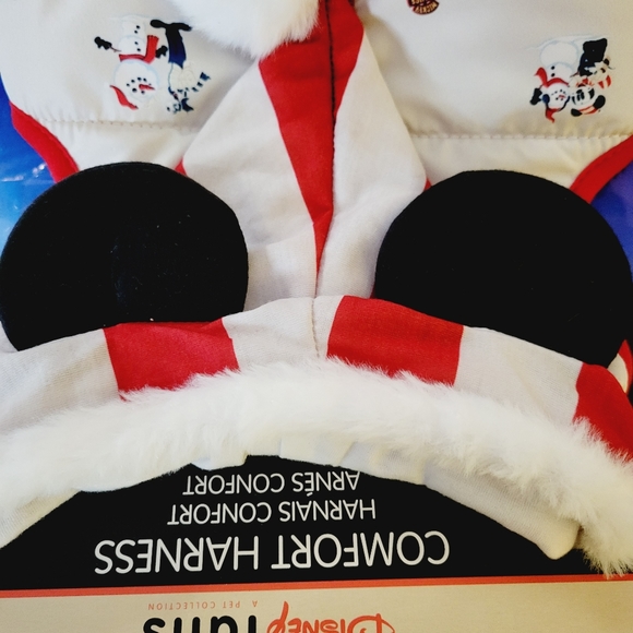 DisneyParks Disney Tails Christmas Mickey's Lodge Holiday Harness Large NWT - Picture 2 of 5